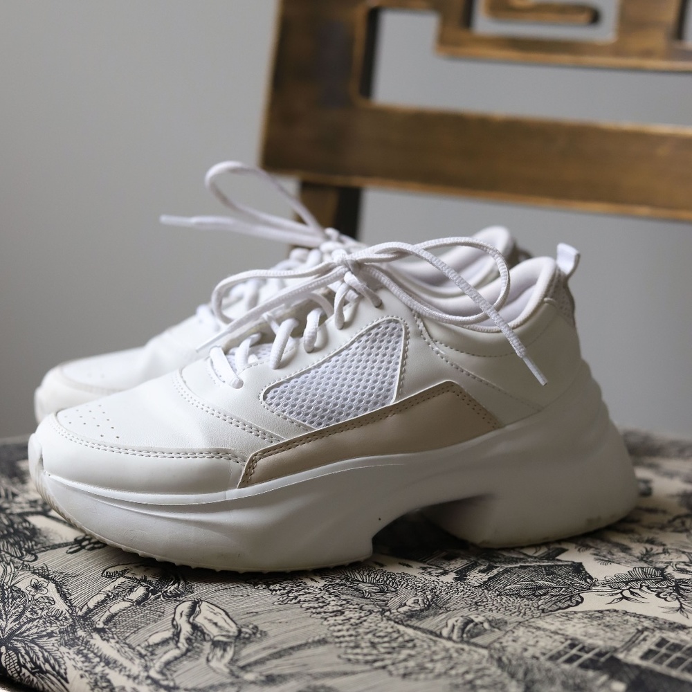 Zara Chunky White Sneakers